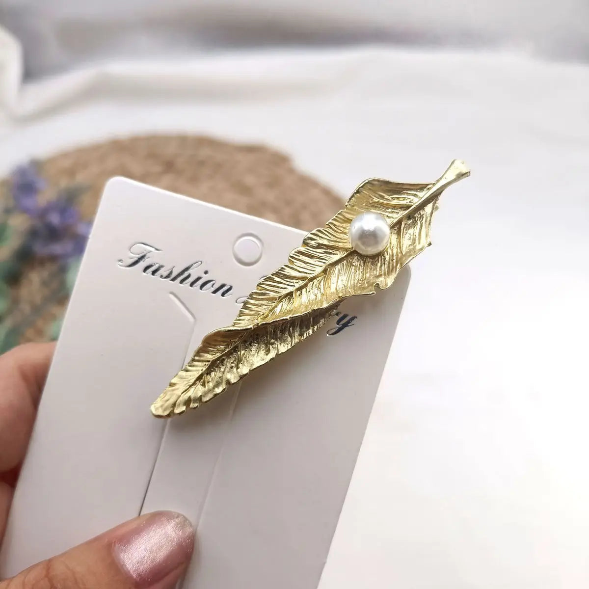 Women's Geometric Water Drop Alloy Hair Clip Barrette Hair Clip Barrette SWANS 03