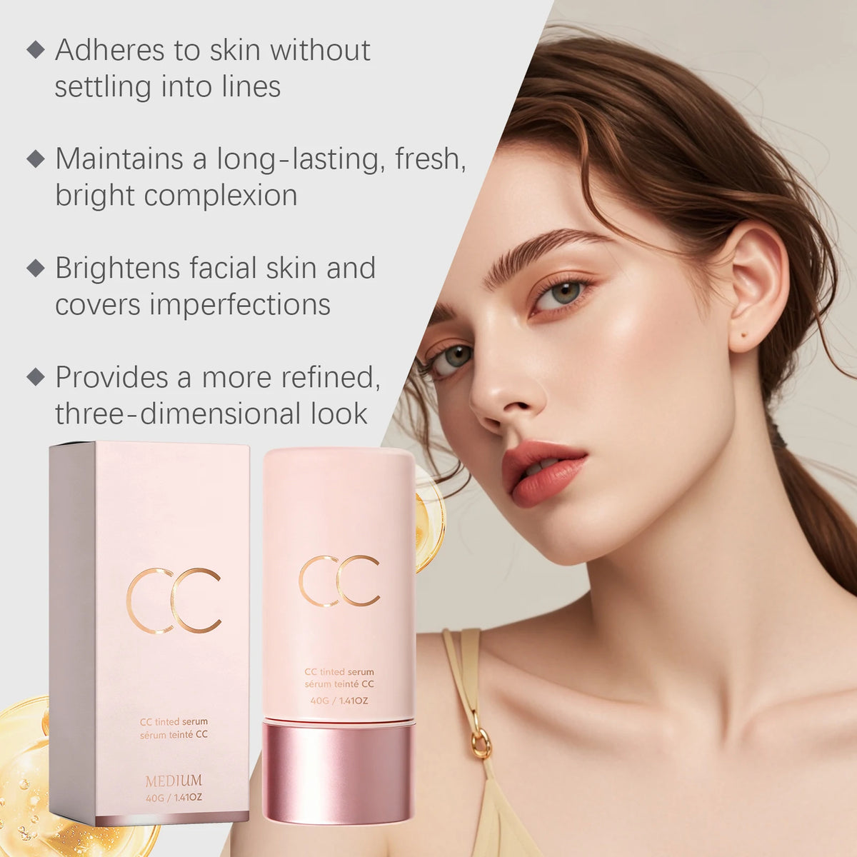 Natural Tinted Cream – Lightweight Hydrating Formula, All Skin Tones Tinted Face Cream SWANS