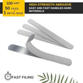 50-Pack Replaceable Emery Board Nail Files + Metal Base | SWANS Nail File Set SWANS As Shown NONE