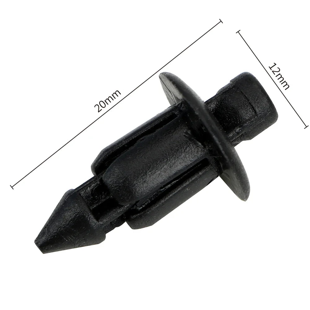 50-Pack 7mm Plastic Door Trim Panel Clips – Universal Car Fit Automotive Trim Clips SWANS