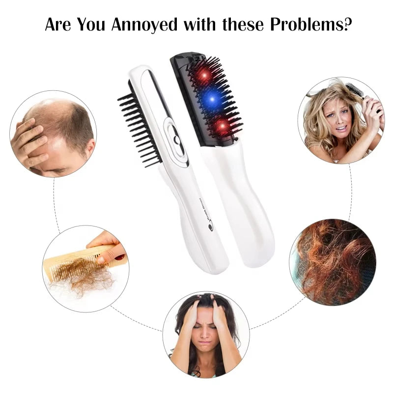 YIBER Laser Hair Growth Comb – Infrared Scalp Massager Laser Hair Growth Comb SWANS