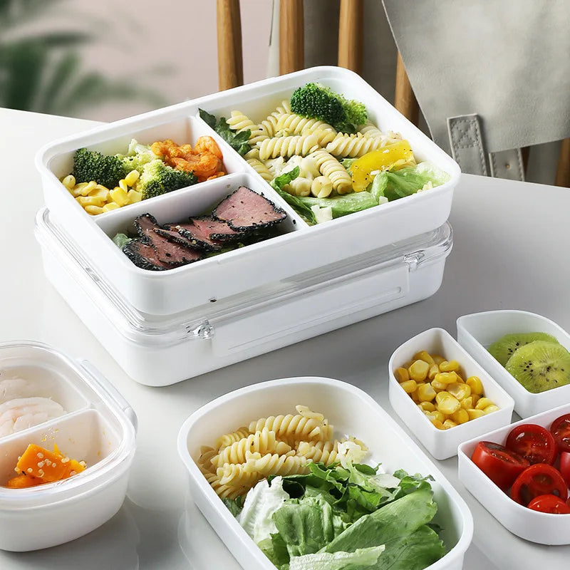 SWANS Divided Lunch Box – Portable Sealed Food Storage Container Divided Lunch Box SWANS
