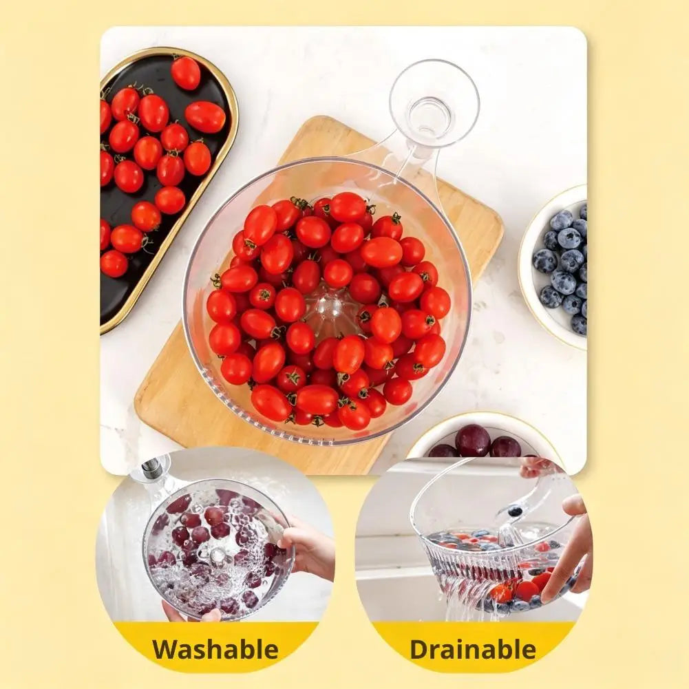 SWANS Vortex Fruit & Vegetable Washer Bowl with Strainer Fruit Washer Bowl SWANS