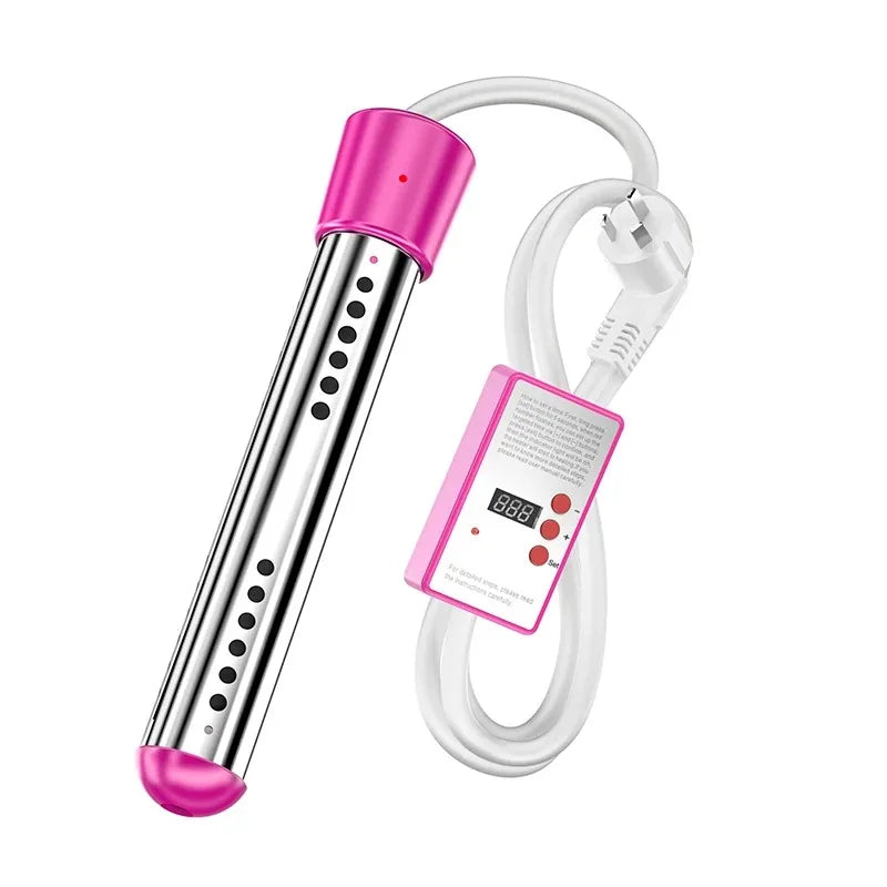 YTYIN Portable Immersion Water Heater 110V/220V 2000W–3000W Immersion Water Heater SWANS Pink US
