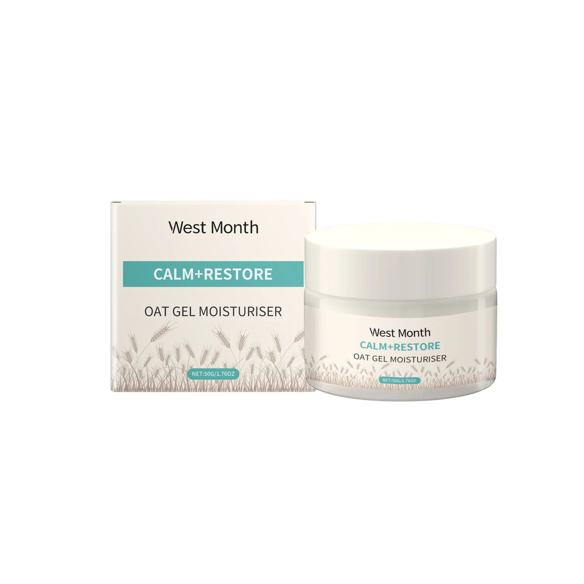 WEST MONTH Oatmeal Brightening Facial Moisturizer Cream 50g Facial Moisturizer Cream SWANS 50g boxed