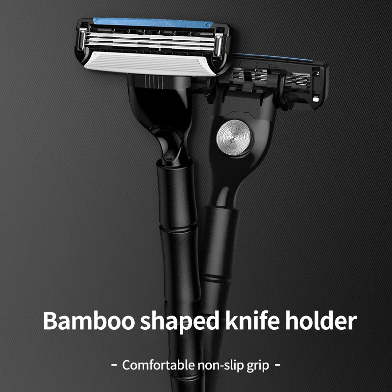 YUNCHi Men's Manual Razor – 3-Blade, 1 Handle & 2 Blades Men's Manual Razor SWANS