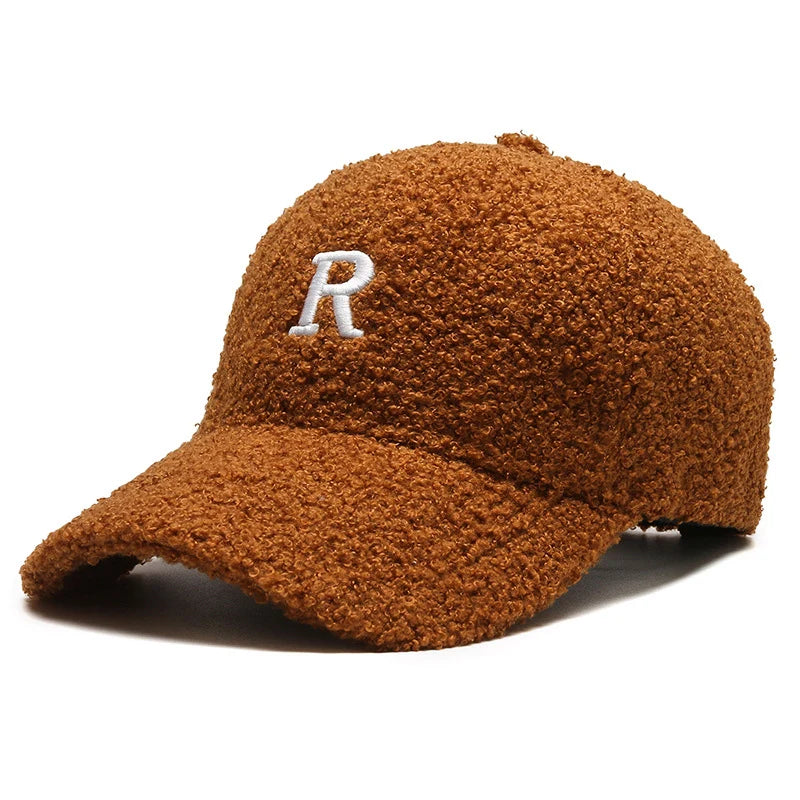 Women's Winter Plush Fleece Baseball Cap – Unisex Duck Bill Hat Fleece Baseball Cap SWANS Style 5 Adjustable