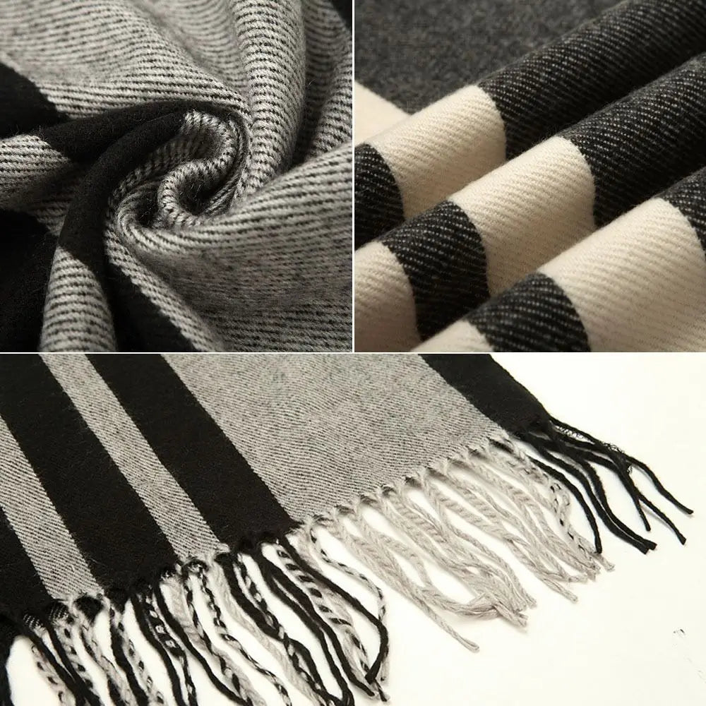 Women's Hooded Fleece Shawl – Warm Cashmere-Style Winter Wrap Hooded Shawl Wrap SWANS
