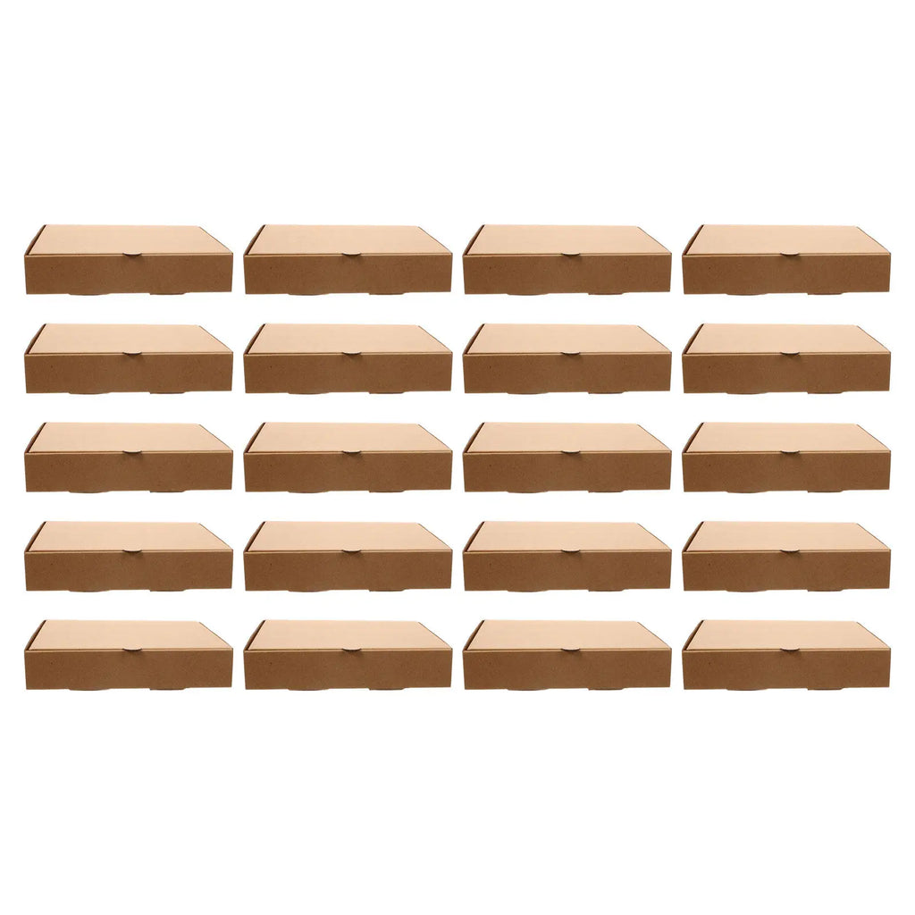 20-Pack Kraft Paper Pizza Boxes – Flatbread & Bakery Takeout Pizza Takeout Boxes SWANS