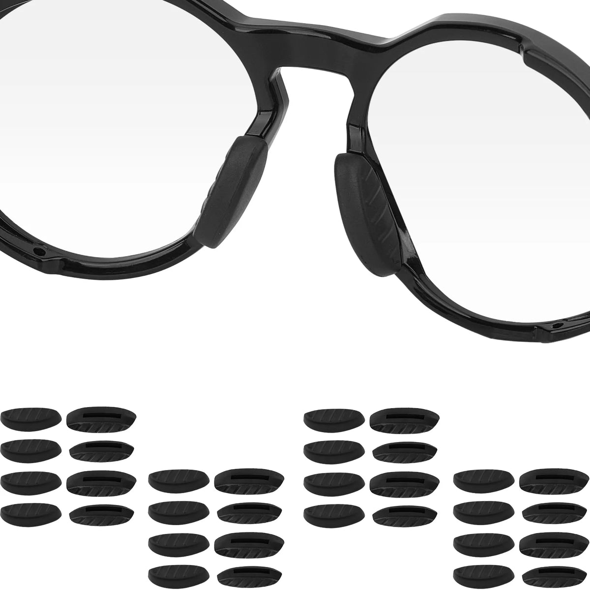 Silicone Nose Pads for Oakley Plazma OO9019 & OO9019A Frames Eyewear Accessories SWANS 8 Pairs