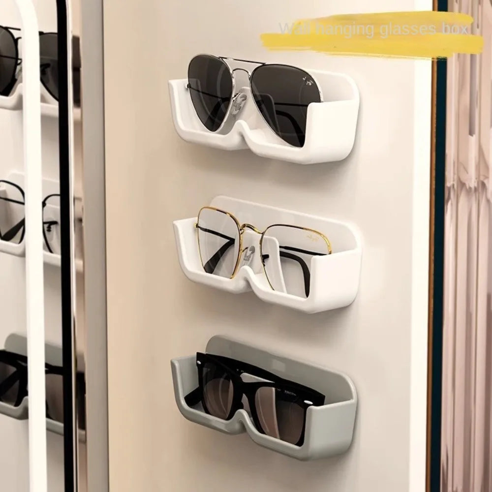 Wall-Mounted Glasses Holder – No-Drill Sunglasses Storage Rack Glasses Storage Rack SWANS