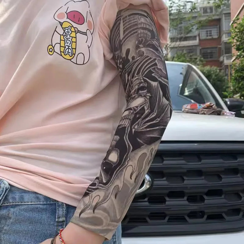 8-Pack Tattoo Arm Sleeves – UV Sun Protection Elastic Covers Tattoo Arm Sleeves SWANS