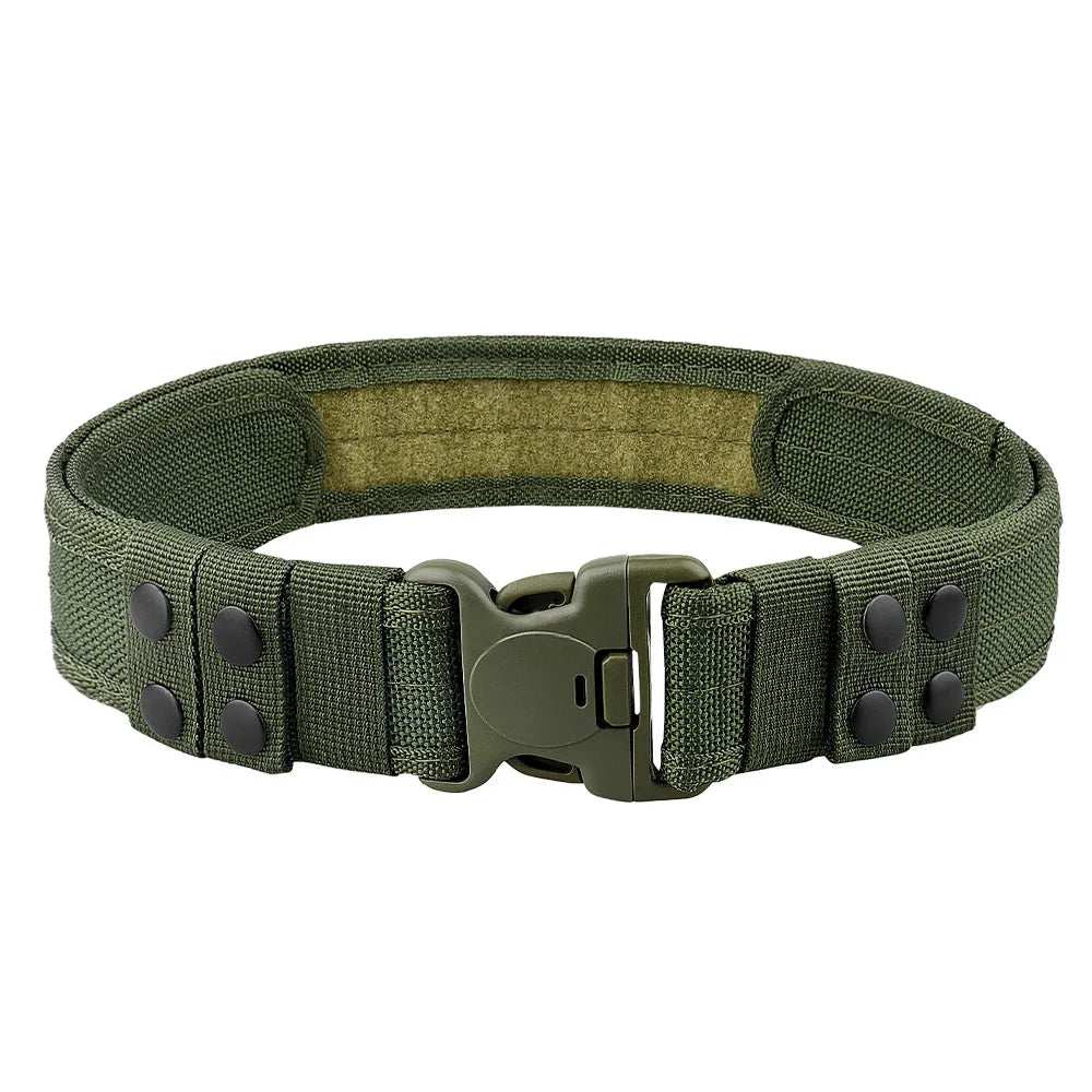 Tactical Nylon Canvas Belt – Unisex Outdoor Camouflage Work Belt Tactical Canvas Belt SWANS