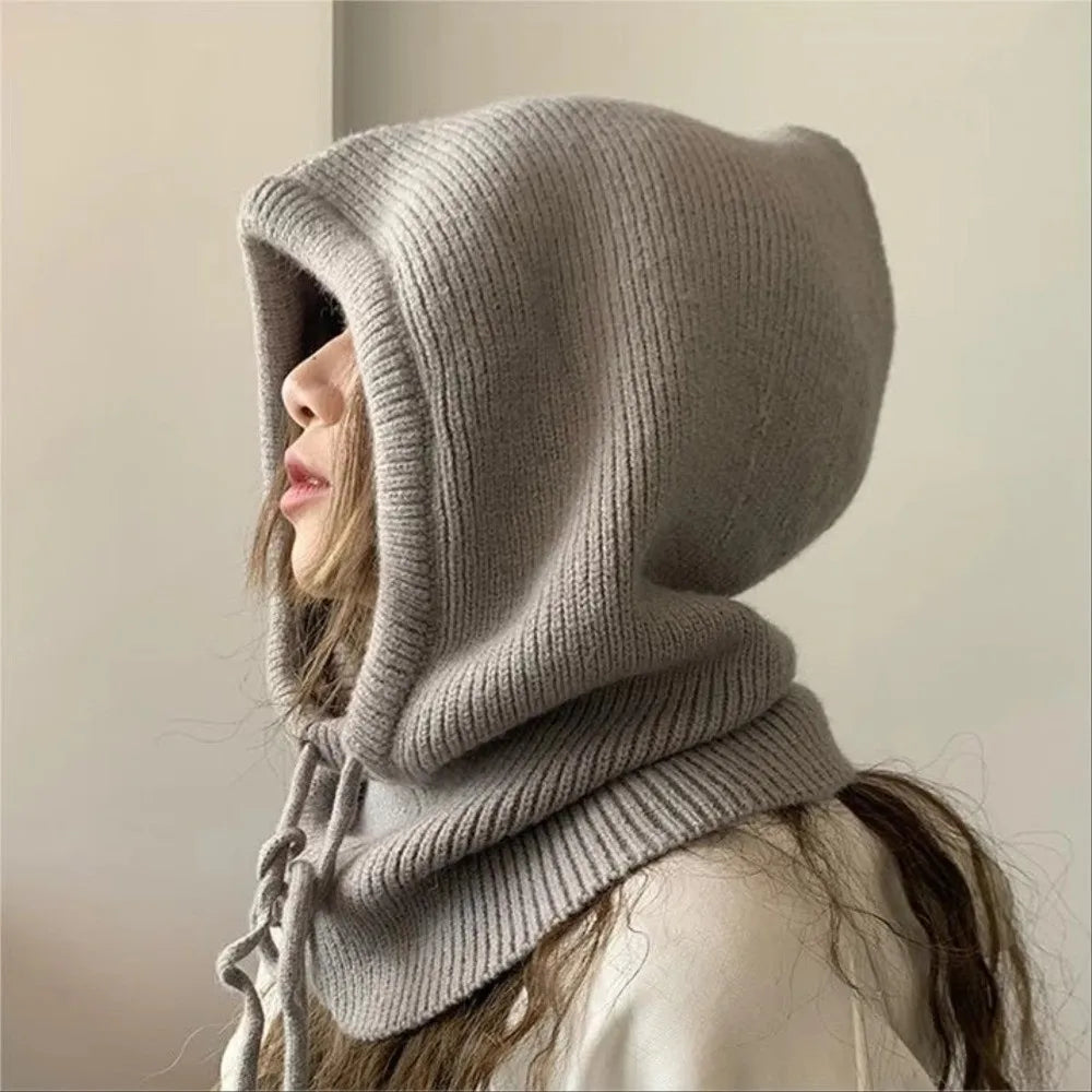 Winter Knit Balaclava Beanie Hat – Windproof & Warm Unisex Winter Beanie Hat SWANS