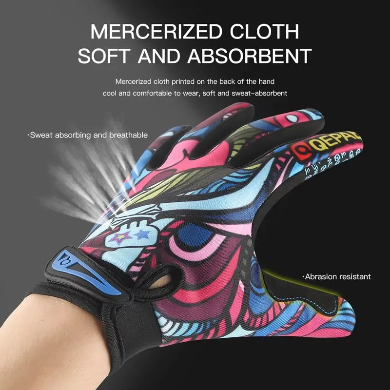SWANS Full Finger Cycling Gloves GEL Mesh – Men & Women Cycling Gloves SWANS