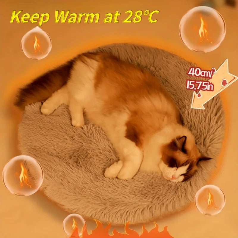 USB Electric Heated Pet Pad – Warm Plush Mat for Cats & Dogs Heated Pet Mat SWANS