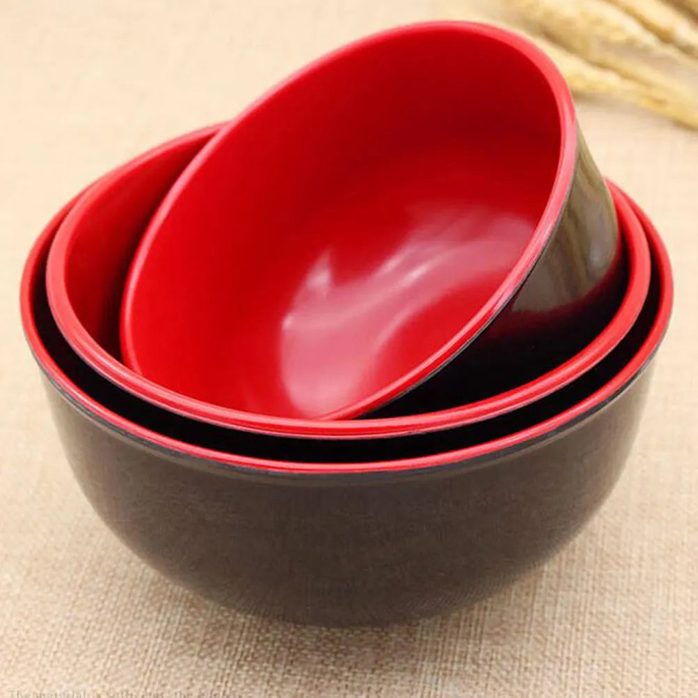 WINOMO 2-Pack Melamine Rice & Soup Bowls 4.5" Lightweight Set Melamine Dining Bowls SWANS