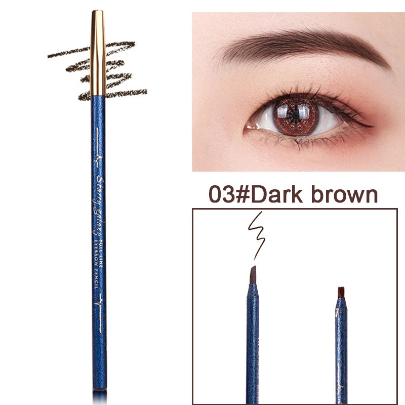 Waterproof Eyebrow Pencil – Natural Long-Lasting Brow Tint Eyebrow Pencil SWANS 03Dark Brown