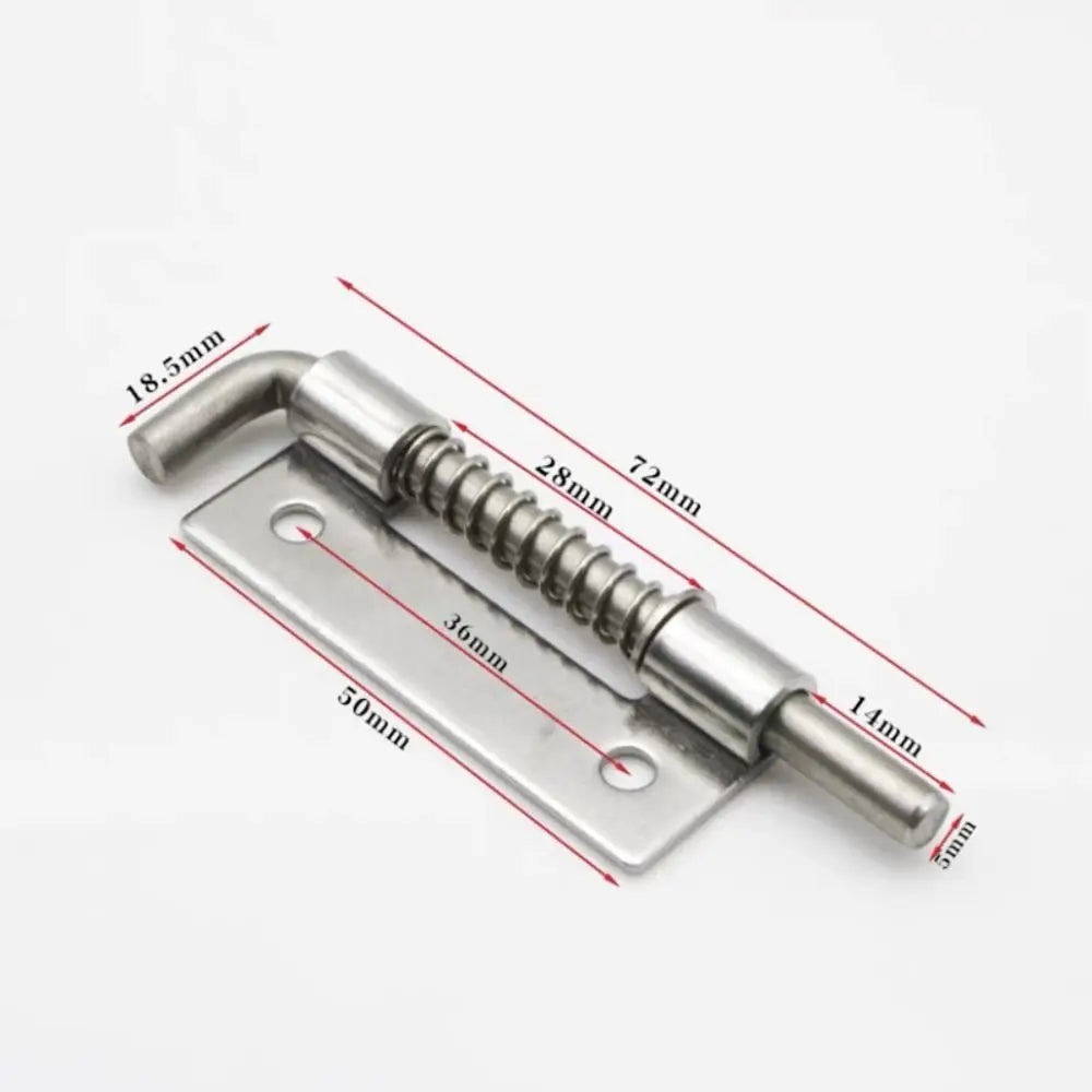 Stainless Steel Spring Loaded Door Latch Bolt & Cabinet Lock Door Latch Bolt SWANS left-3inch