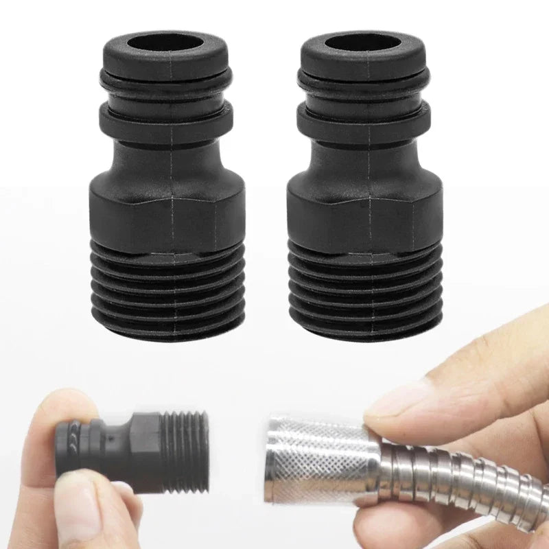 2-Pack 1/2" Hose Thread Adapter – Garden & Car Wash Connector Hose Tap Adapter SWANS