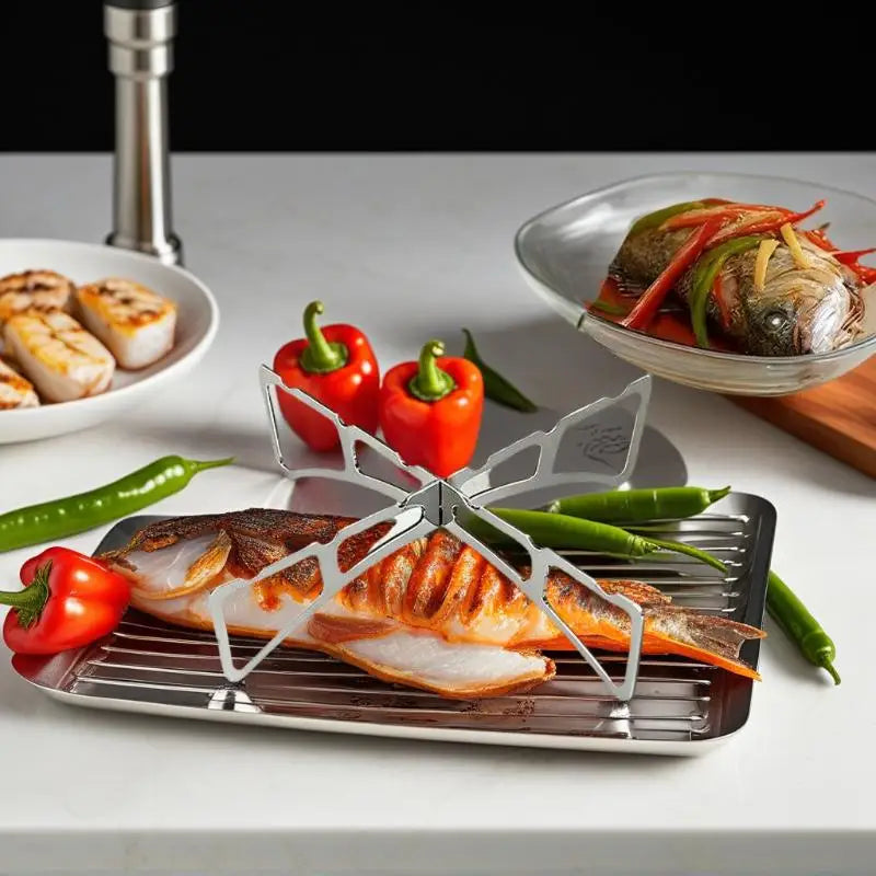 Stainless Steel Steamer Rack for Air Fryer, Grill & Outdoor Use Steamer Rack SWANS