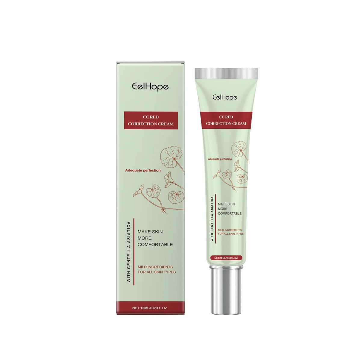 Zephoco Cica CC Cream – Color Correcting Tinted Foundation CC Cream Foundation SWANS 1PC