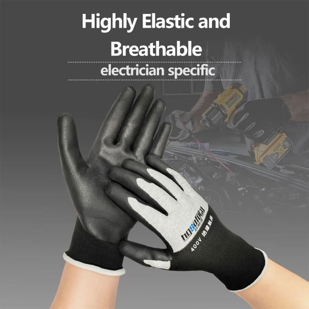 Ultrathin Electrician Insulating Gloves 400V/500V Touch Screen Insulating Safety Gloves SWANS