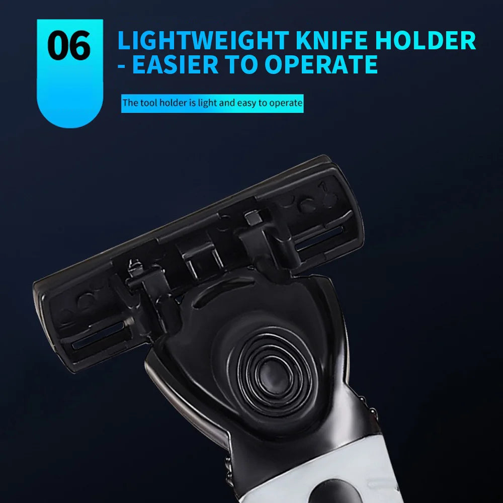 SWANS Men's Double Blade Manual Razor – 1 Frame & 20 Heads Men's Manual Razor SWANS