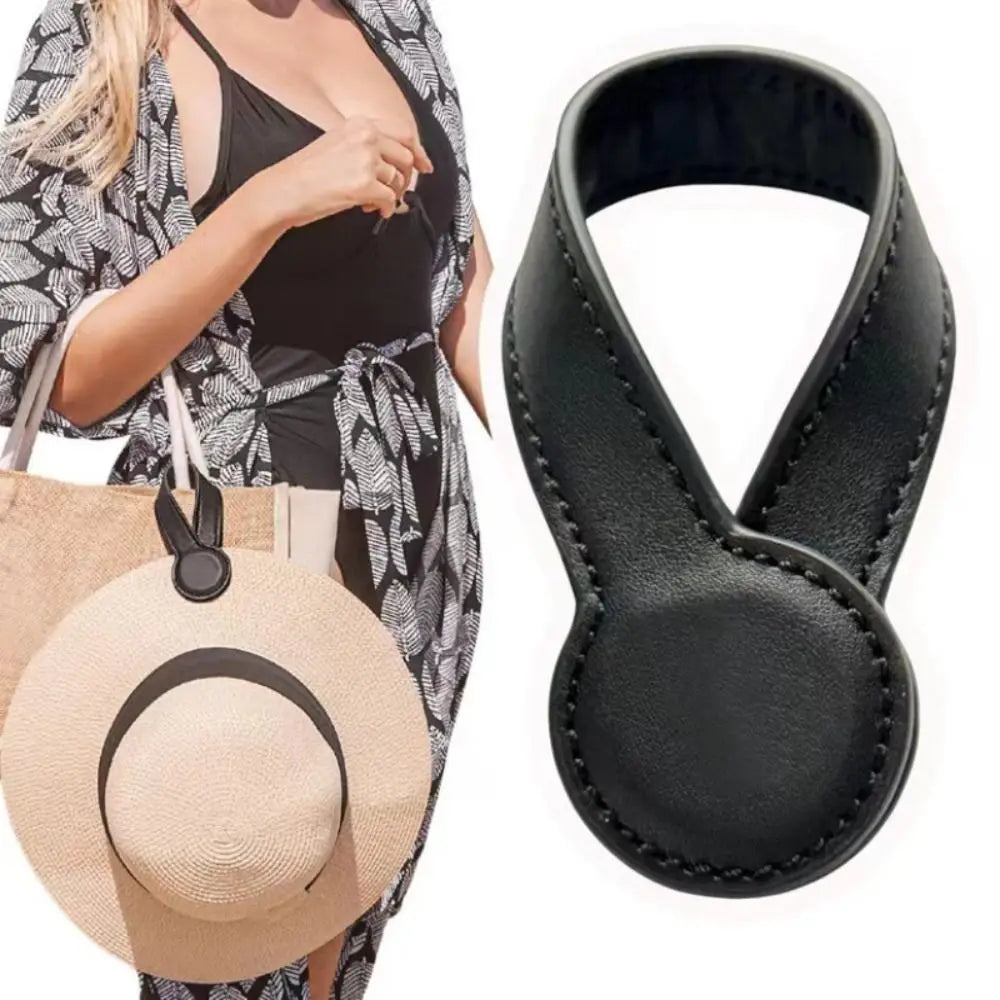 Magnetic Hat Clip PU Leather Travel Hat Holder & Keeper Travel Hat Clip SWANS