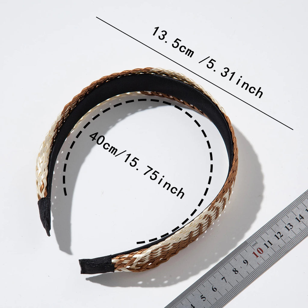 4cm Wide Rattan Knotted Headband – Non-Slip Women's Hair Hoop Knotted Headband SWANS