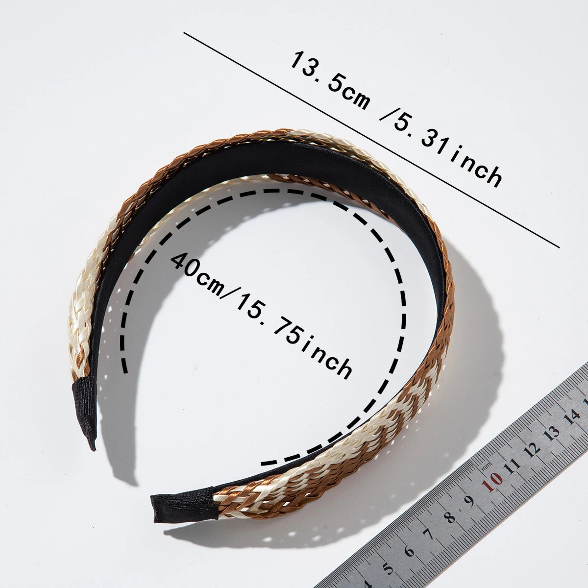 4cm Wide Rattan Knotted Headband – Non-Slip Women's Hair Hoop Knotted Headband SWANS