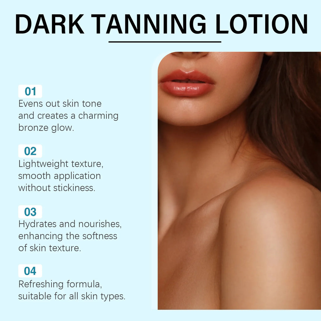 OceAura Coconut Dark Tanning Lotion – Sunless Bronzer Self Tanner Self Tanning Lotion SWANS
