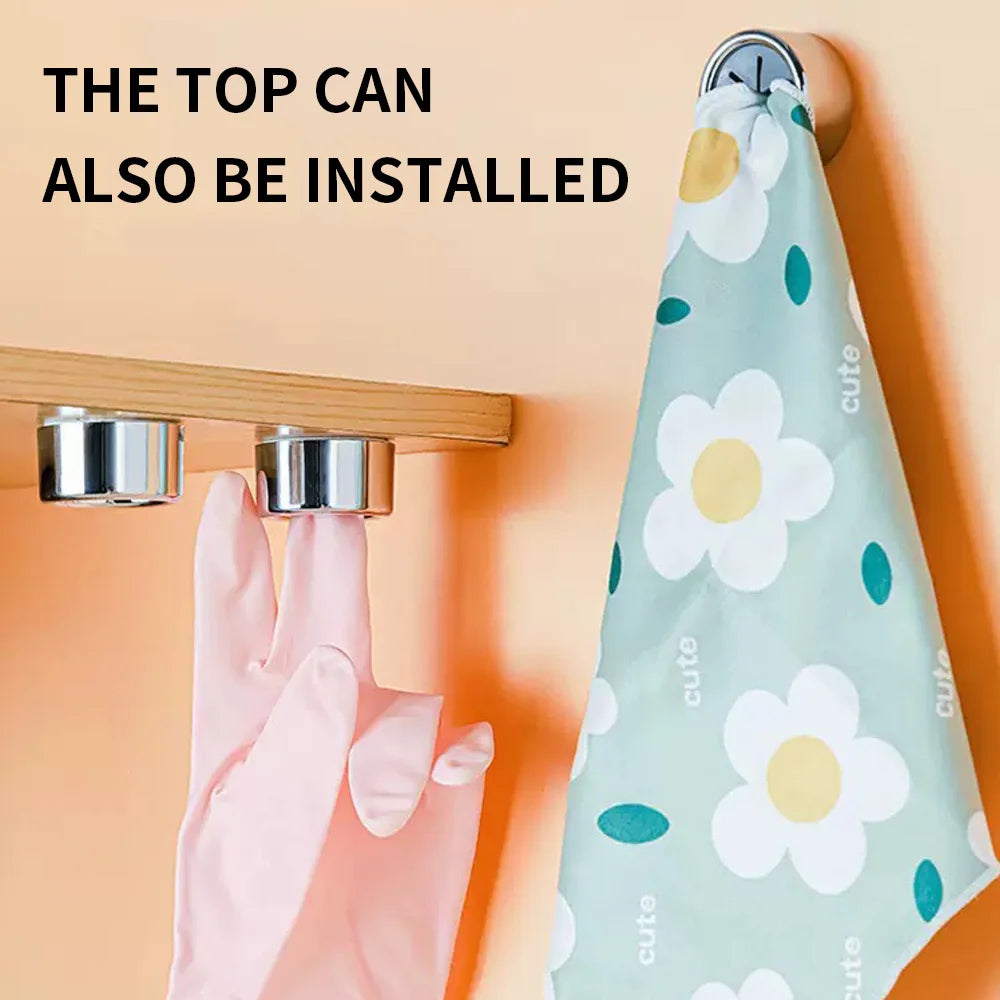 SWANS 3-Pack No-Drill Kitchen Towel & Dishcloth Wall Clips Kitchen Wall Clips SWANS