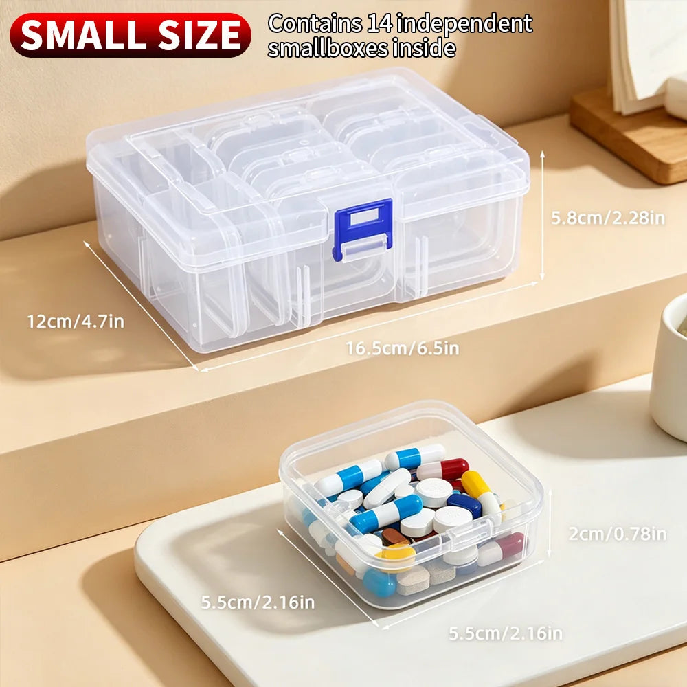 SWANS Multipurpose Desktop Storage Box – Pills & Cosmetics Desktop Storage Organizer SWANS small size