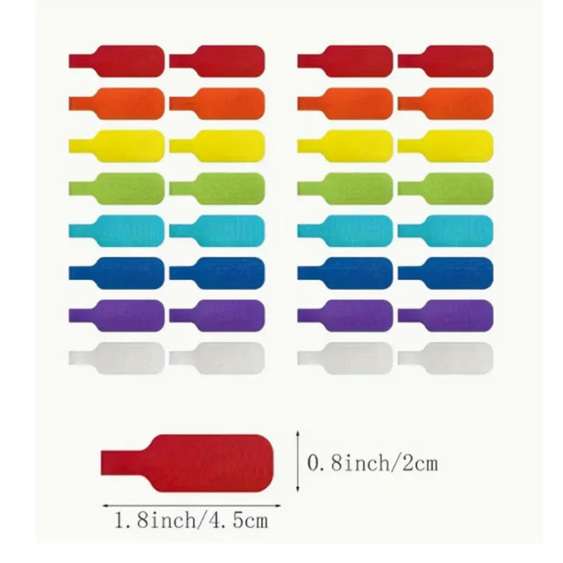 Colorful Writable Cable Ties – Nylon Label Organizers (2–32 Pack) Cable Ties Organizer SWANS