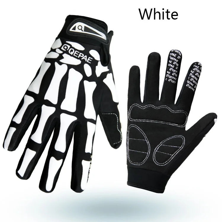 SWANS Full Finger Cycling Gloves GEL Mesh – Men & Women Cycling Gloves SWANS White XL