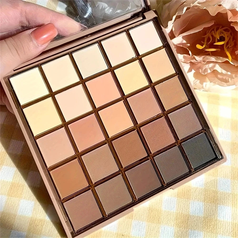 SWANS 25-Color Eyeshadow Palette – Neutral & Earth Tones Eyeshadow Palette SWANS