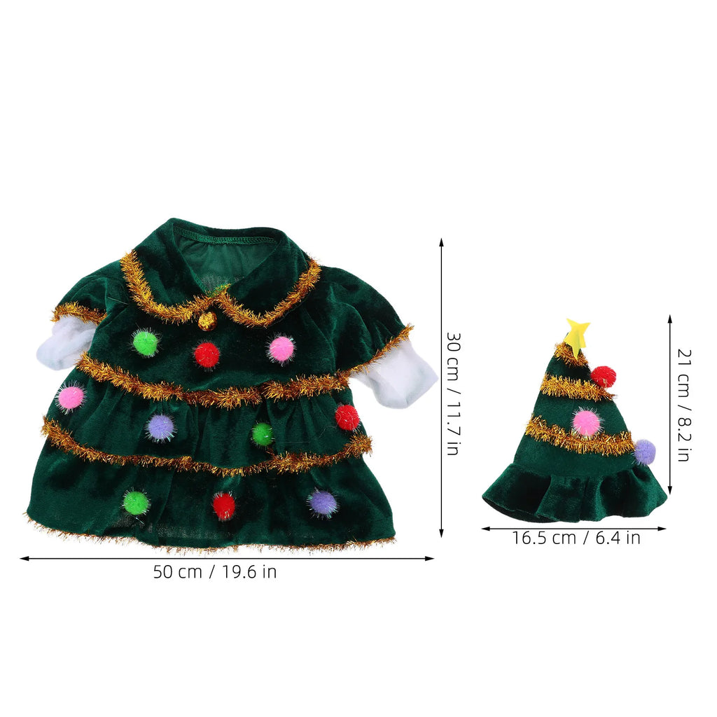 23 Inch Christmas Porch Goose Santa Outfit – Holiday Costume Holiday Goose Costume SWANS