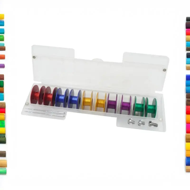 Magnetic Bobbin Storage Box for Lockstitch Sewing Machines Sewing Bobbin Organizer SWANS