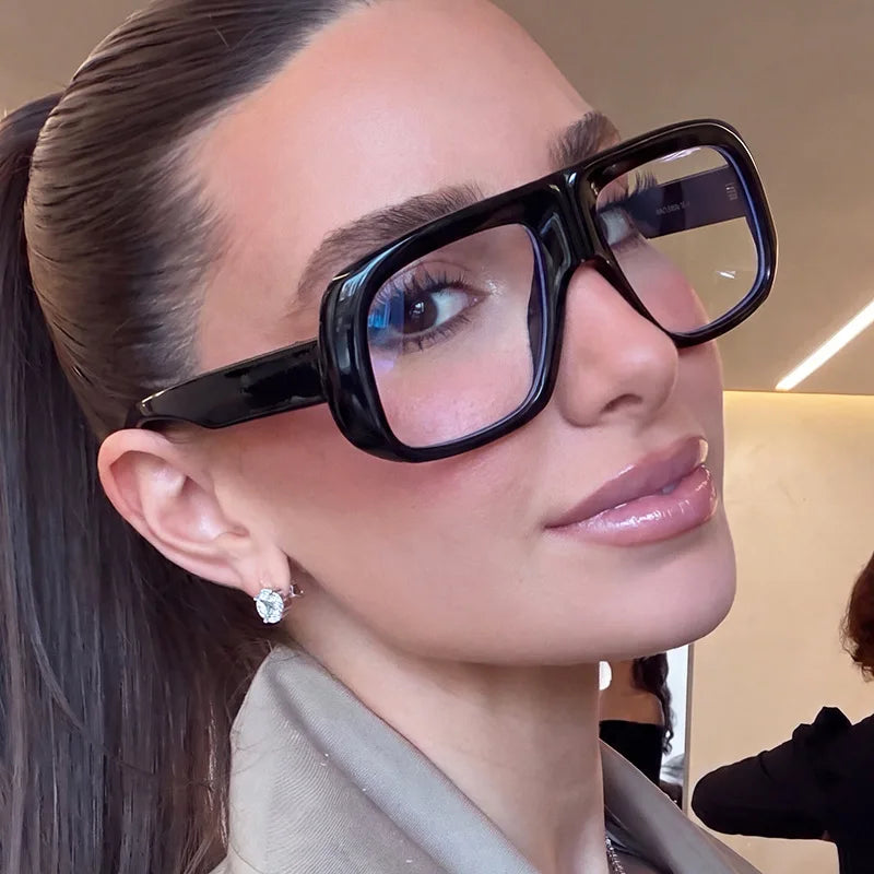 Oversized Square Sunglasses UV400 – Unisex Y2K Punk Style Fashion Sunglasses SWANS