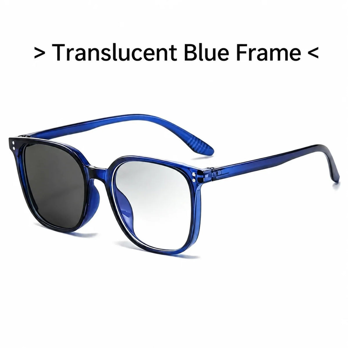 Women's Photochromic Blue Light Blocking Eyeglass Frames Eyeglass Frames SWANS Blue Clear