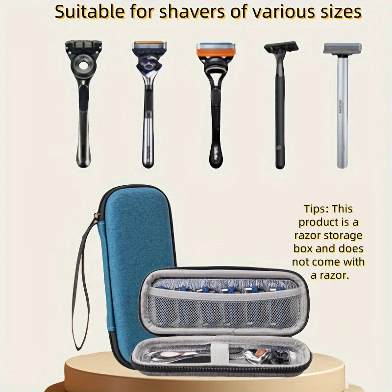 SWANS Vintage Razor Travel Case – EVA Hard Shell Shaving Bag Razor Travel Case SWANS