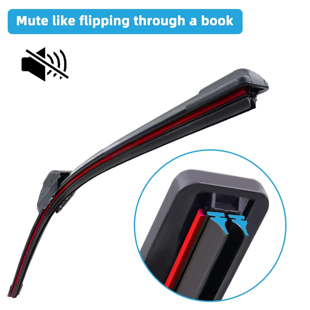 Universal Double Rubber Wiper Blade J/U-Hook – All-Season Windshield Wiper Blade SWANS