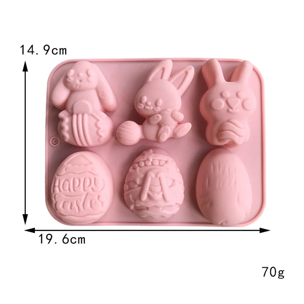 3-Pack Silicone Easter Bunny Molds – Chocolate, Candy & Cake Silicone Baking Mold SWANS