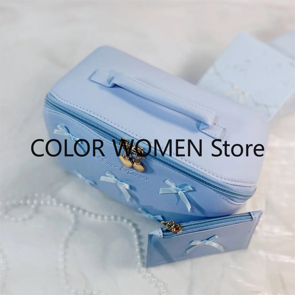 Flower Knows Genuine Leather Makeup Bag & Cosmetic Organizer Cosmetic Organizer Bag SWANS