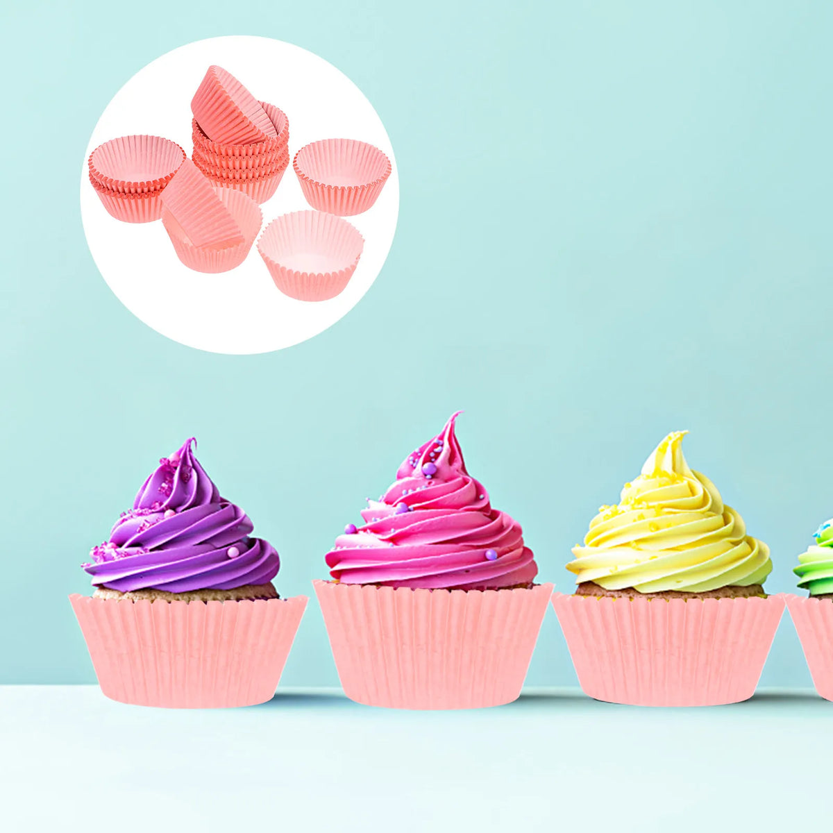 300-Pack Disposable Cupcake Liners – Decorative Paper Muffin Cups Cupcake Liners SWANS