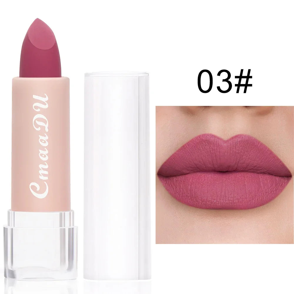 Velvet Matte Lipstick – Long-Lasting Waterproof, 15 Shades Matte Lipstick SWANS 03