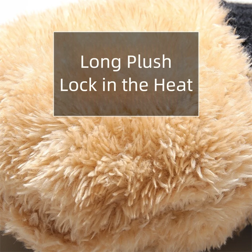Thickened Knitted Winter Gloves – Windproof Double Layer Mittens Knitted Winter Gloves SWANS
