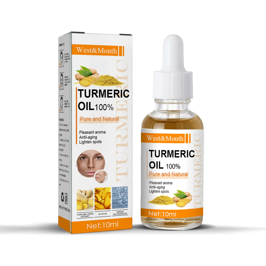 WEST MONTH Turmeric Facial Serum Oil – Brighten & Firm Skin Facial Serum Oil SWANS 10ml boxed China Mainland
