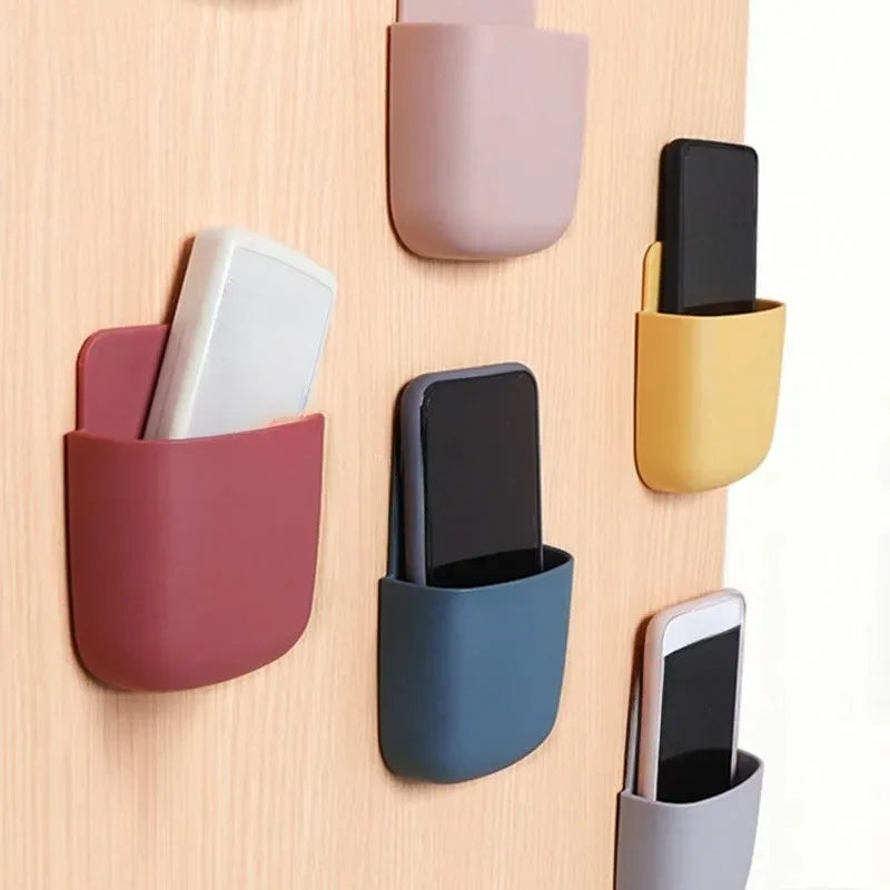 Wall-Mounted Adhesive Remote Control Storage Box Organizer Wall Storage Box SWANS